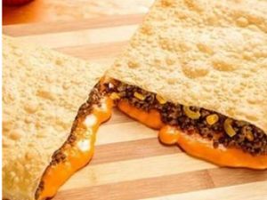 Carne com cheddar